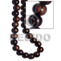 Tiger camagong round wood beads