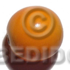 25mm natural wood beads
