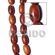 Imitation bayong oval wood beads