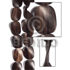 30mmx40mmx6mm camagong tiger ebony hardwood