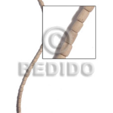 4mmx6mm natural white wood heishe