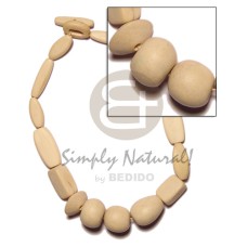 Natural wood beads necklace Natural wood beads necklace