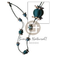 20mm wrapped wood beads