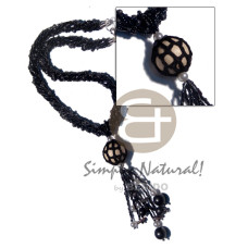 Twisted 9 rows black cut Twisted 9 rows black cut