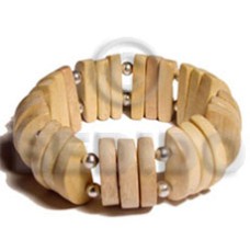 Natural wood elastic bangle Natural wood elastic bangle