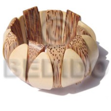 Ambabawod and palmwood elastic bangle Ambabawod and palmwood elastic bangle