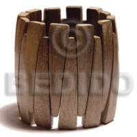 Greywood wood elastic bangle
