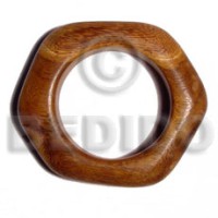 Bayong chunky irregular wood bangle
