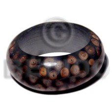 Wood bangle laminated native