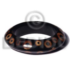 Wood saucer bangle laminated Wood saucer bangle laminated
