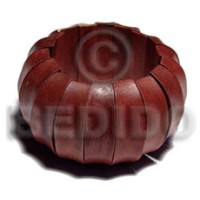 Dyed natural white wood elastic