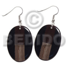 Dangling oval 40mmx30mm black resin Dangling oval 40mmx30mm black resin
