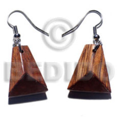 Dangling 20mmx17mm wooden earrings Dangling 20mmx17mm wooden earrings