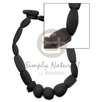 Natural wood beads dyed in