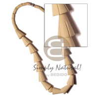 Natural white wood cones